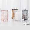 1pcs Desktop Cotton Pad Storage Box Plastic Transparent Box Creative European Cosmetics Storage Box WBL