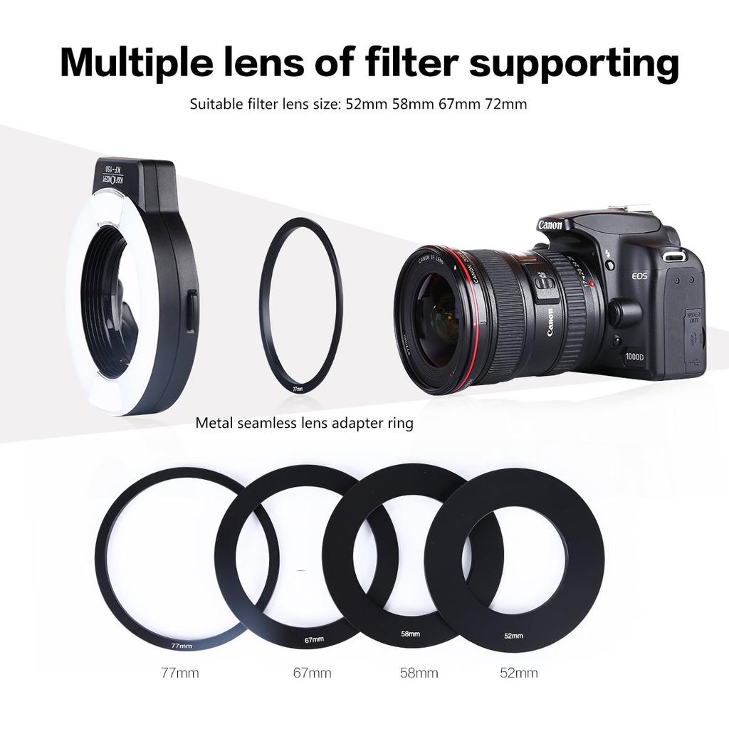 Концепт Спидлайт Вспышка для камеры с поддержкой TTL Макро кольцевая вспышка для Nikon K&F KF-150N