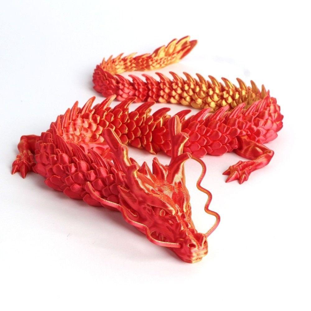 Movable Wings 3D Printed Dragon 45cm Chinese Dragon Ornaments Landscaping Decoration