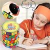 Cylindrical V-cube 6 Numbers Magic Cube Toy Puzzle Game Gift Stickers Numbers