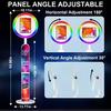 High Quality Portable 12.9 Inch 13 Inch iPad Photo Booth Adjustable Photo Booth Adjustable circular RGB fill light Party Wedding