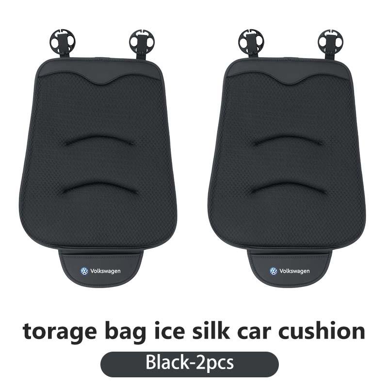 Hub Caps For Volkswagen VW Car Seat Cover Breathable Ice Silk Universal Auto Seat Cushion Polo Jetta Sagitar Magotan Passat B5 B