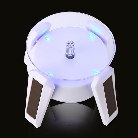 Дирижабль НЛО Вращающаяся Подставка Дисплей 360 Градусов Солнечная Двойного Назначения Автоматический Поворотный Столик для Витрины