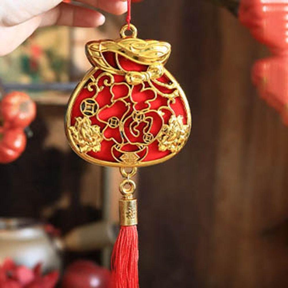 Декоративный 2025 Красный Подвеска Китайский Новый год Пластиковый Талисман Фэн-шуй Вечеринка