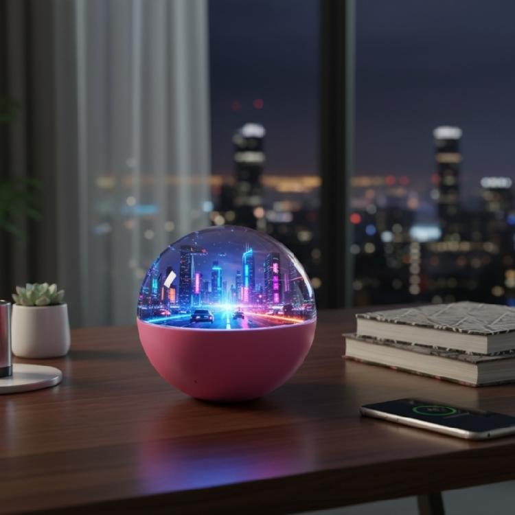 WiFi Хрустальный шар Видеоплеер с загружаемыми видео и фото, Рождественский Memory Orb, Подарок на Рождество, Декор для дома