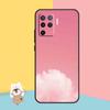 Пастельно-розовый чехол для OPPO Find X5 X3 Lite Pro A15 A16 A52 A72 A5 A9 A31 A53 A83 A93 A54 A74 A94.