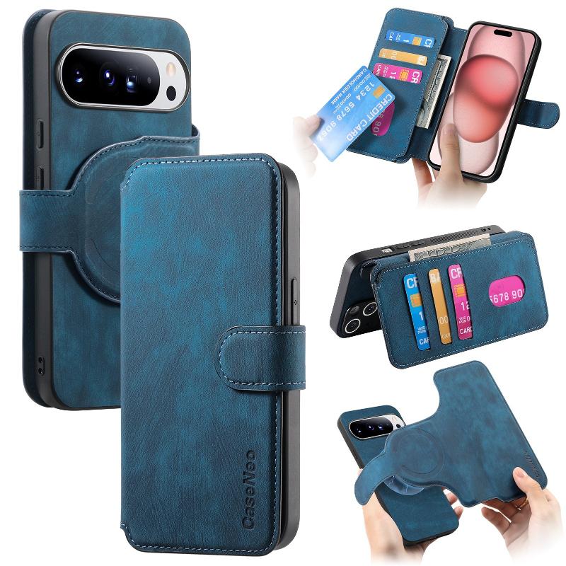 Custodia Portafoglio Magnetica a Protezione Integrale per Google Pixel 11 10 9 8 7 6 Pro XL 10A 9A 8A 7A 6A Copertura in Pelle con Porta Carte