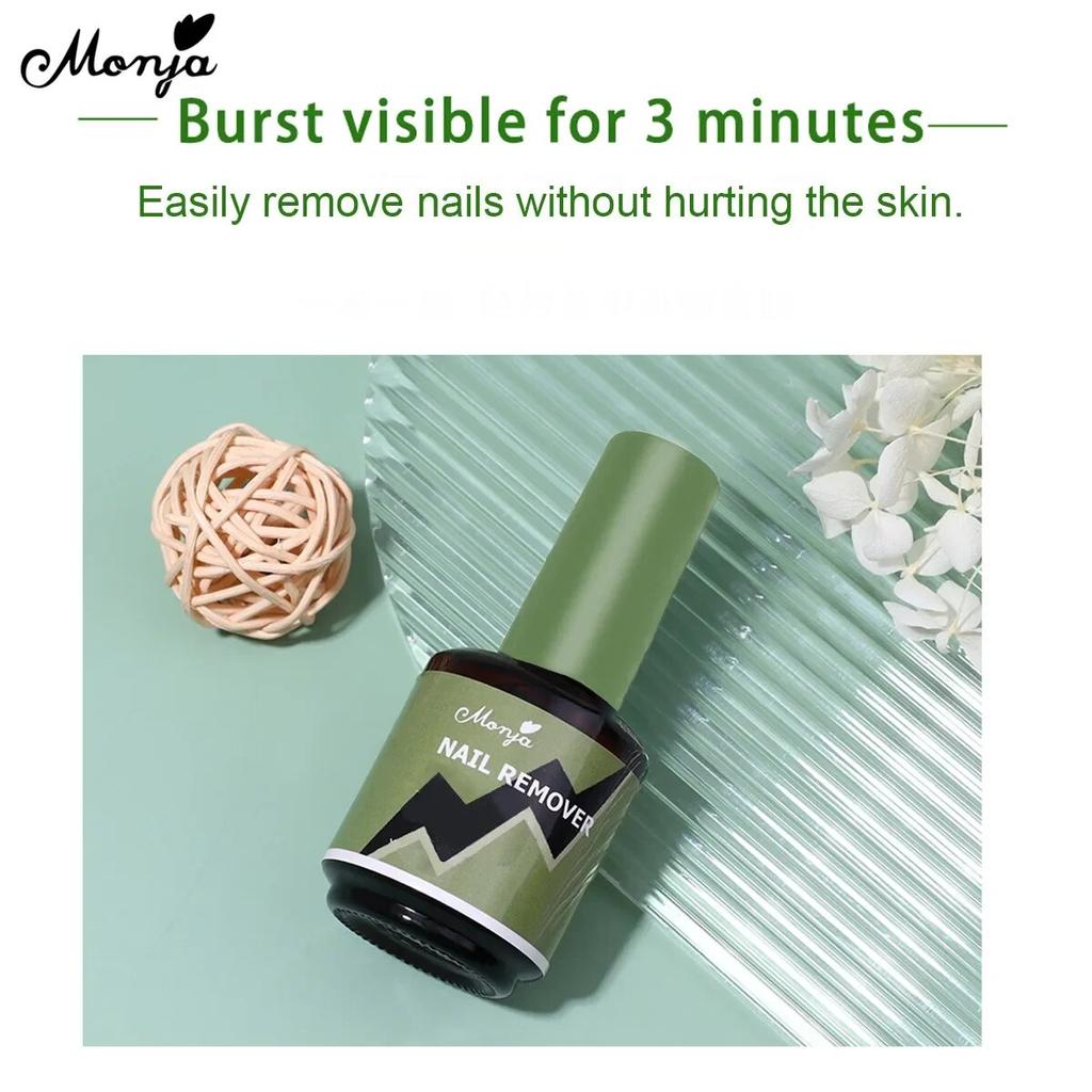 monja 2 шт. бутылки 15 г УФ-гель для ногтей для снятия лака Сильно волшебная чистка удаляет замачивание быстрый взрыв DIY инструменты для удаления маникюра