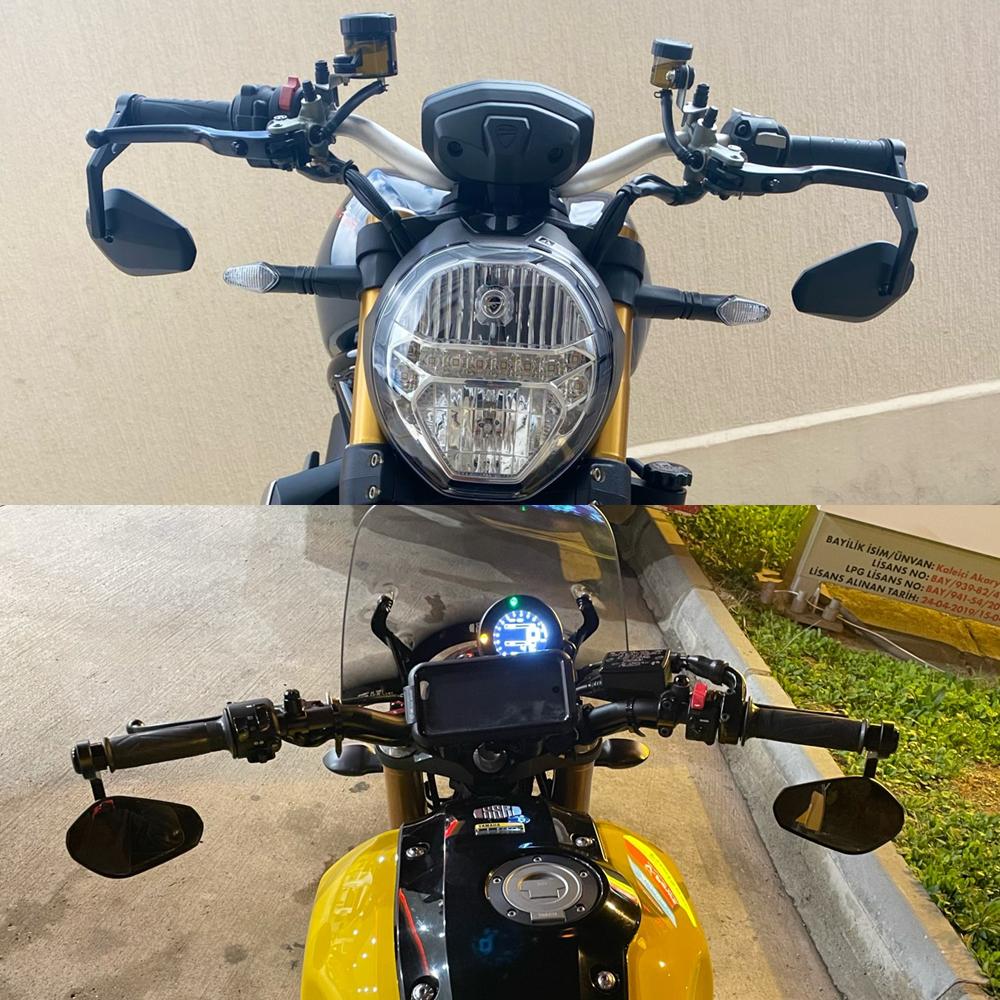Зеркало на руль мотоцикла заднего вида, торцевое зеркало для мотоцикла Honda cb500x pcx msx 125shadow r1200gs для Yamaha MT09