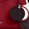 Coach Laurel 19 Mirror Pendant Leather Shoulder Bag Small Women Shoulder Bag Red Walnut CBI06-SVY30
