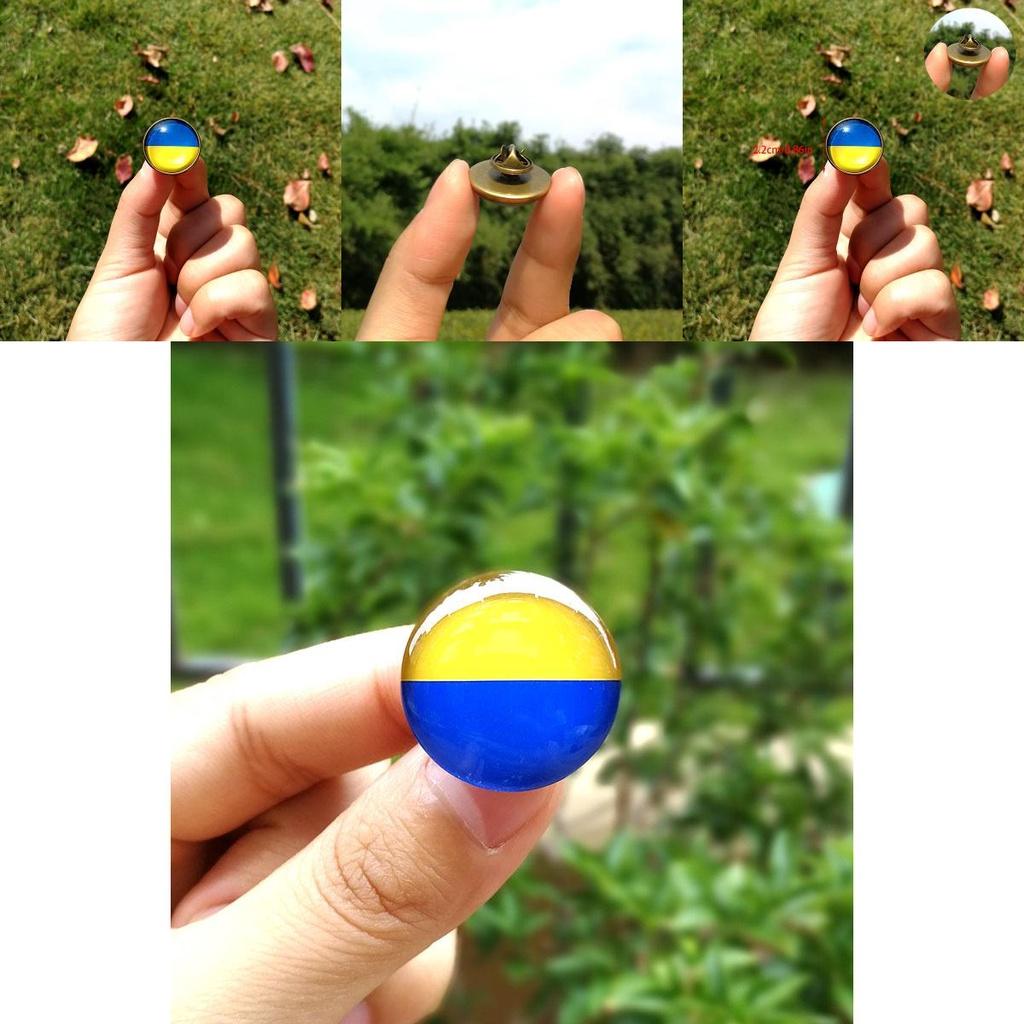 Стильный значок-пуговица с флагом Украины, брошь для рюкзаков и сумок