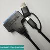 USB 3.0 на SATA Адаптер-Кабель для 2,5/3,5-дюймовых Накопителей, Совместимый с Type-C 3.1