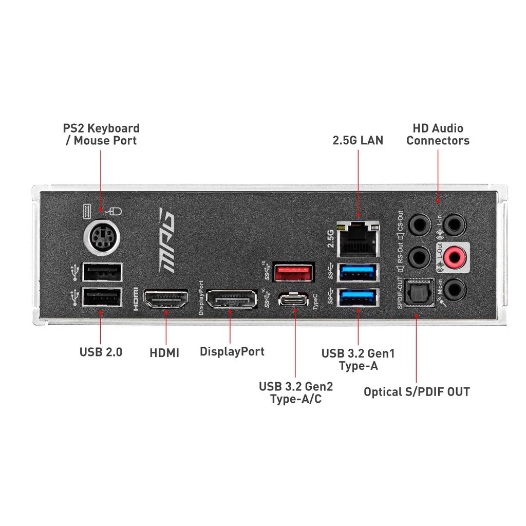 MSI Материнская плата MPG Z490 GAMING PLUS ATX с Intel Z490 MB4954 [Оборудованный чипсет]