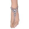 Fashion Simple Exquisite Shimmer Rhinestone Anklet Women Foot Ornaments