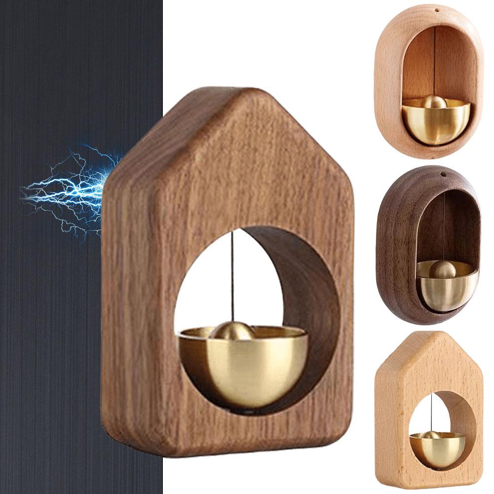 Magnetic Wood Doorbell Chime Hanging Japanese Style Doorbells Decorative Loud Door Bell Home Decorations