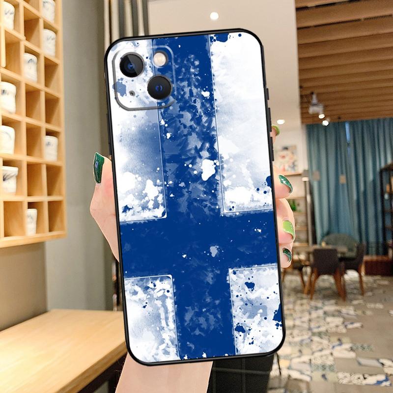 Чехол для телефона с флагом Финляндии для iPhone 16 17 Pro Max 14 13 12 11 15 Pro Max mini 15 16 Plus 16e 17 Air Cover