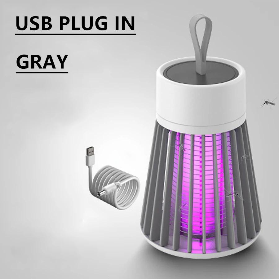 Электрический шокер от комаров, лампа-репеллент с USB-перезаряжаемым УФ-светом, ловушка для насекомых от комаров, уличный кемпинг, лампа от комаров