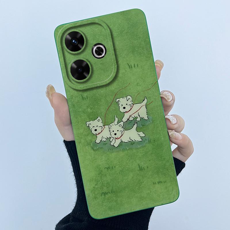 Case For Xiaomi Poco M6 4G Redmi 13 4G 13 5G Cute Panda Sweet Girls Cats Silicone Soft Back Cover Bumper Slim Protective Casing