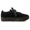 PUMA Vikky Platform Ribbon 'Black Gold' Women's (Unisex) Skateboard Shoes 366815 01