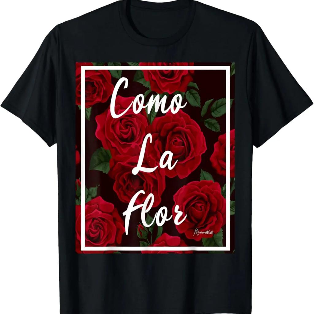 COMO LA FLOR КРАСНЫЕ РОЗЫ ФУТБОЛКА Футболка