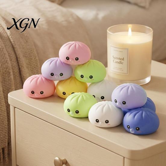Stress Relief Toy Rice Dumpling Squeeze Soft Balls Cute Fun Fidget Blow Bubbles Shape Skin-Friendly for Adults