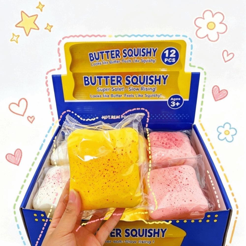 Large 10cm Toast Squeeze Toy Simulation Soft Pinch Toy New Squishy Fingertip Toy for Kid Gifts