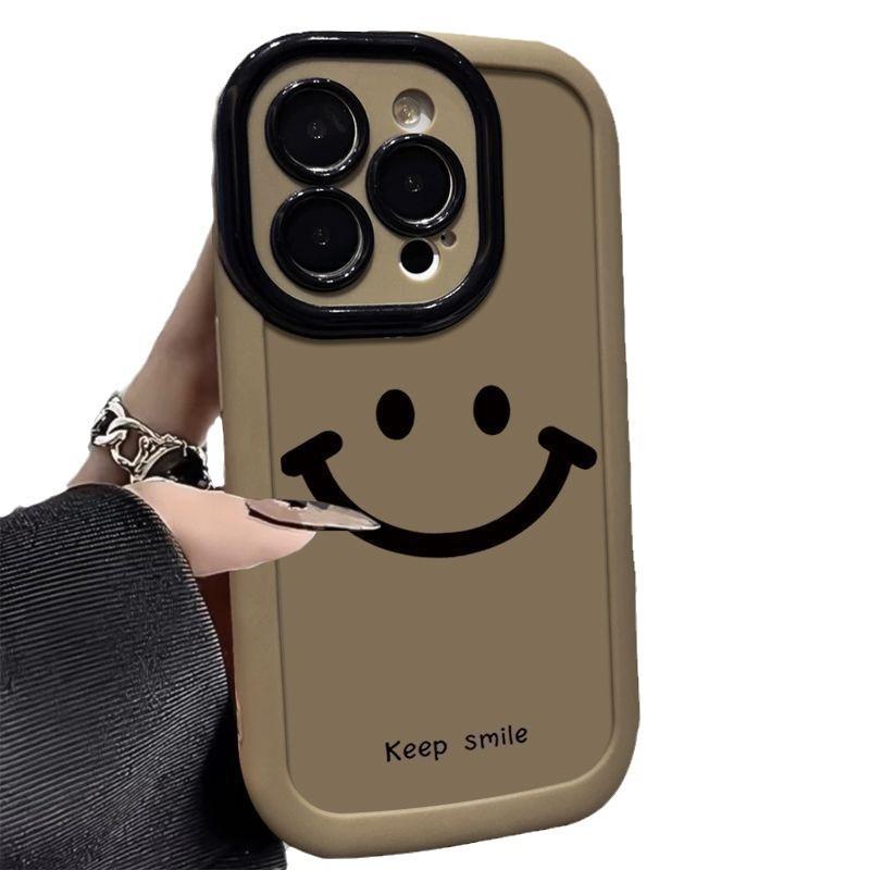 Ins Simple Smiley Face for IPhone17 for Apple 14/13 Female 12pro Mobile Phone Case 15max Creative 16/11