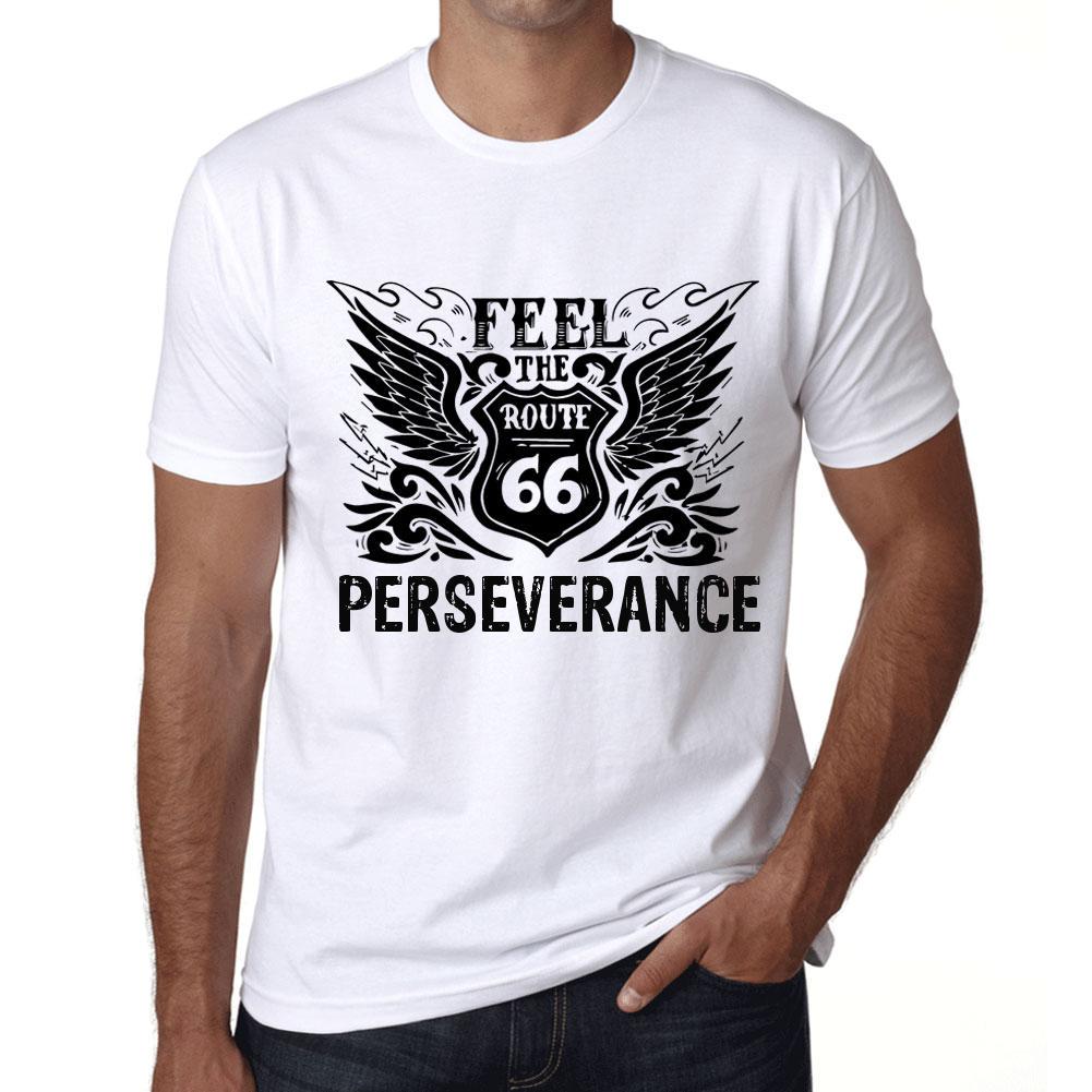 Men’s Vintage Tee Shirt Graphic T Shirt Feel The Perseverance White