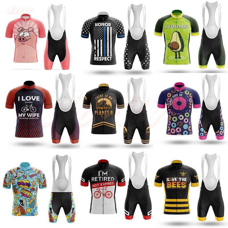 Men Women Cycling Jersey Set Short Sleeve Breathable Road Bike Apparel Riding Kit