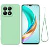 For Xiaomi 15T Liquid Silicone Case Phone Back Cover with Hand Strap