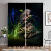 Curtains for Living Room Curtain for Room 2 Panel Female Elf Home Interior Curtains Shades Halloween Decoration Partition Camera