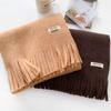 Cloth Label Knitted Scarf Women'S Season Thickened Warm Student Couple Woolen Circumference
