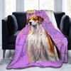 Beagle Words A Multicolored Work Of Art Blankets Flannel Sofa Throw Blanket Lightweight for Couch Office Throws Bedspread Quilt