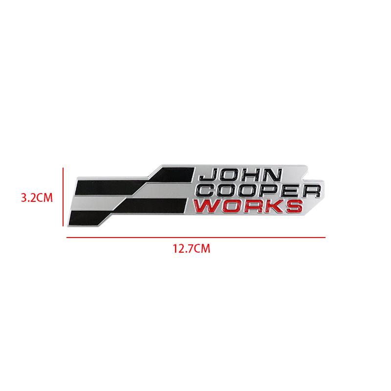 JOHN COOPER WORKS новая эмблема наклейки на автомобиль для BMW MINI JCW металлический рестайлинг логотип на задний багажник индивидуальность решетка кузова табличка с названием метка uq2