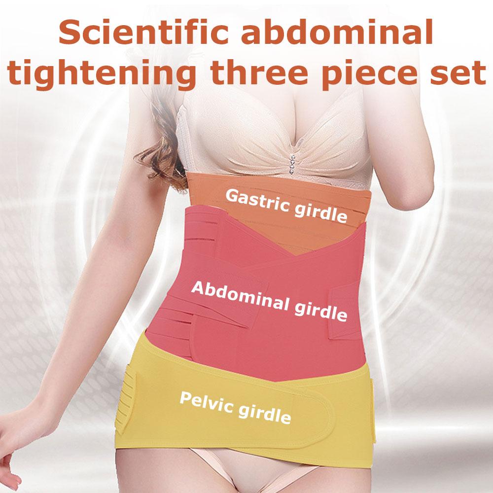 Послеродовой бандаж для живота при кесаревом сечении 3 в 1 поддержка после беременности 3 шт./комплект послеродовой бандаж для живота дышащий
