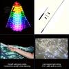 Dazzling Stage Costume Wings LED Light Up Belly Dance for Adults Kids, Glowing Halloween Performance Props Flexible Polyester with Colorful