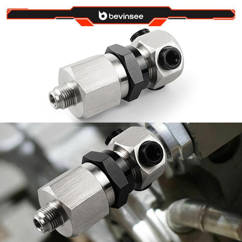 BEVINSEE Oil Pressure Sensor Adapter for Honda for Acura K Series K20 K24 1/8 BSPT Thread