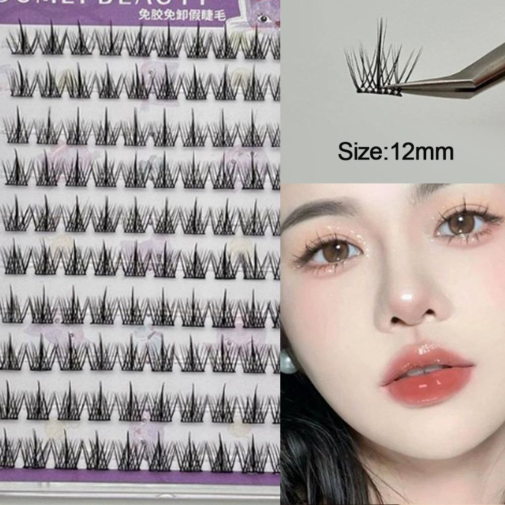 Многоразовые пучковые ресницы 10 рядов Мягкие пучки ресниц как у айдола Новые самоклеящиеся ресницы