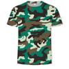 Camouflage Leisure Men's and Women's T-Shirts Casual 3D Print Hip Hop Harajuku Personality Round Neck Short Sleeve Clothes