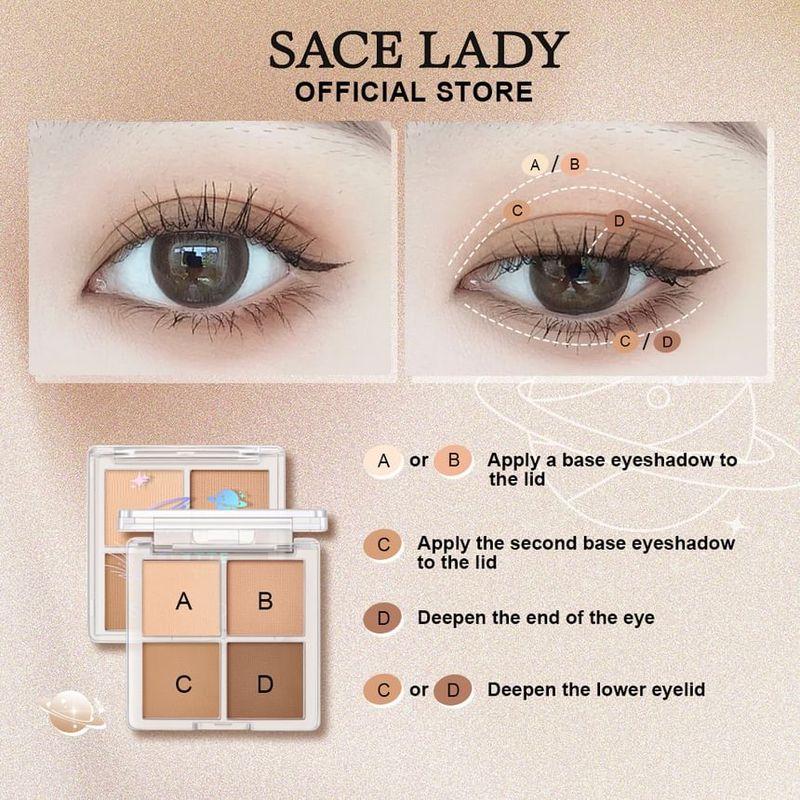 Sace Lady - Палетка теней для век "Звездные глаза" - 4 вида