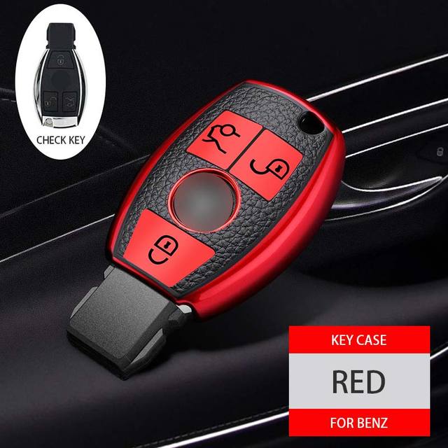Высокое качество ТПУ кожаный автомобильный ключ чехол с дистанционным управлением чехол-держатель для Mercedes Benz ABRG Class GLK GLA W204 W251 W463 W176 W246