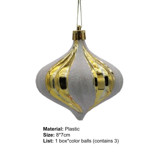 Елочные шары Прочные спиральные линии Устойчивые к разрыву рождественские шары Украшения Праздничные шары специальной формы Подвески Елочные шары