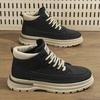 Men'S Autumn New British Style Retro High Top Trendy Versatile Thick Soled Sports And Leisure Short Boots
