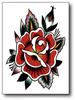 5 Pcs Waterproof Temporary Tattoo Sticker Rose Flower Hand Back Art Flash Fake Women and Men