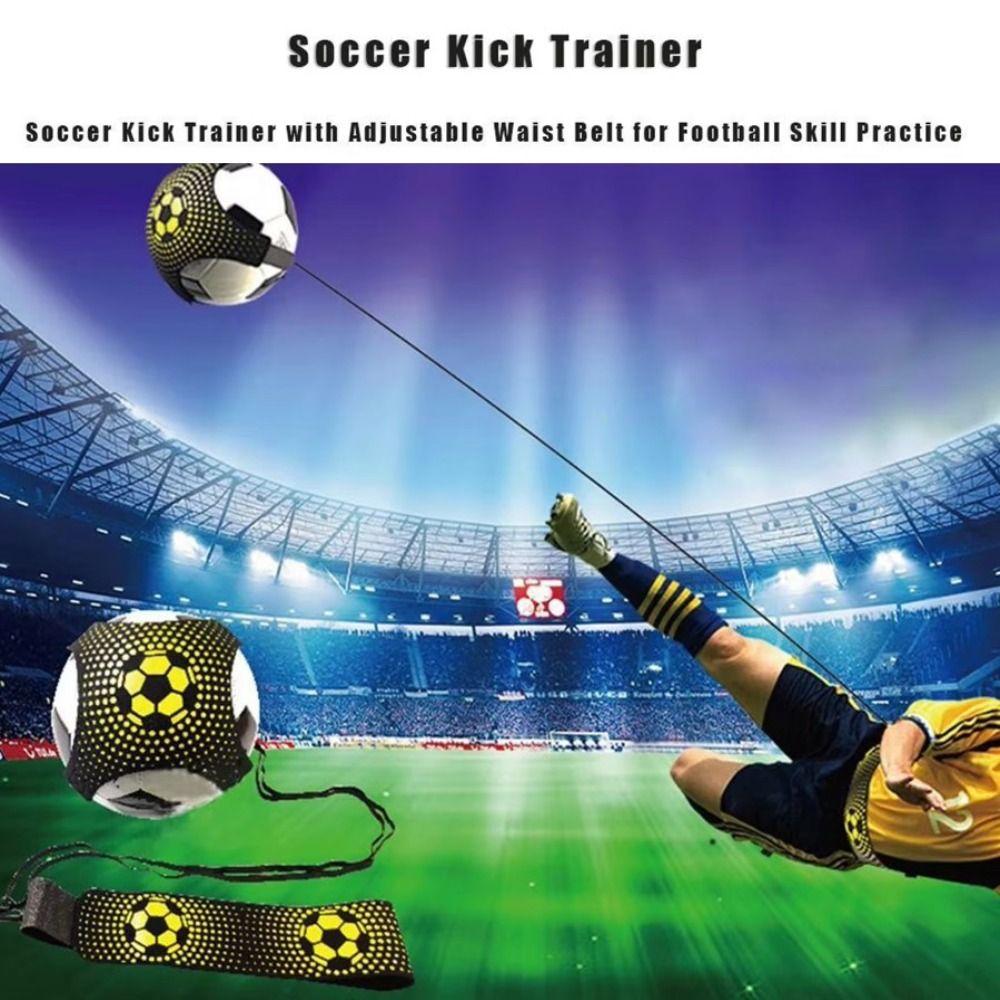 Adjustable Soccer Ball Juggle Bags Elastic Belt Soccer Trainer Belt Football Kick Trainer Practice