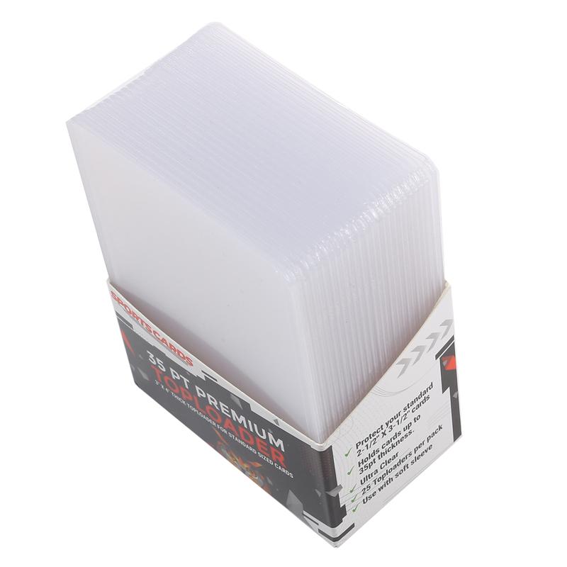 25 шт прозрачный ПВХ фото протекторы рукава визитные карточки с интегрированным краем