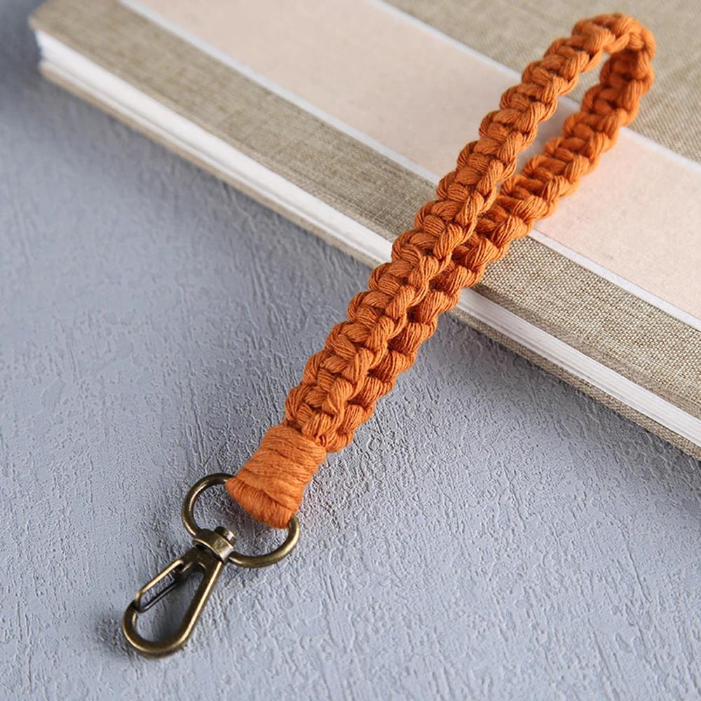 Новый Винтажный Плетеный Хлопковый Шнур Брелок Женский Характер Автомобиль Сумка Брелок Плетеный Брелок Для Женщин Ювелирный Подарок 2022