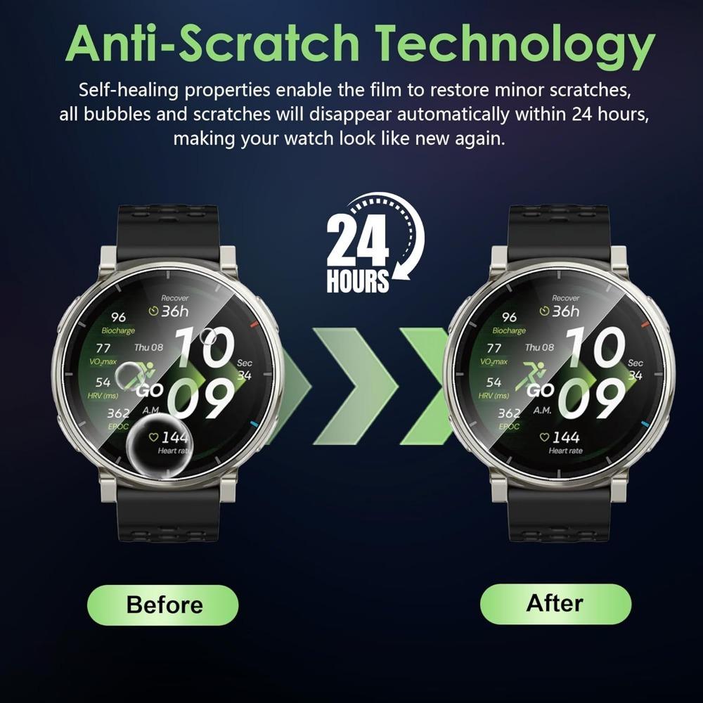 1-5 шт. Закаленное стекло с комплектом для автоматической установки для Amazfit Active 3, Премиальные защитные стекла для экрана, HD-стекло, Защитные пленки