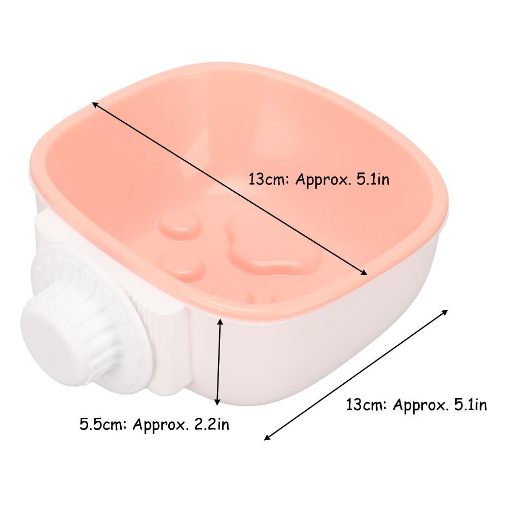 Hanging Slow Feeder Bowl Premium Polymer Crate Feeder Lightweight Pet Water Bowl Indoor Feeding