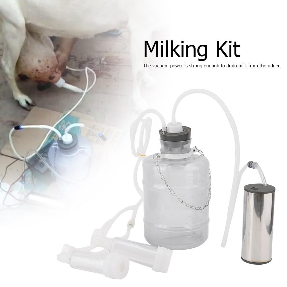 3L Бытовой электрический доильный аппарат для коз и коров с вакуумным импульсным насосом(для Козы )